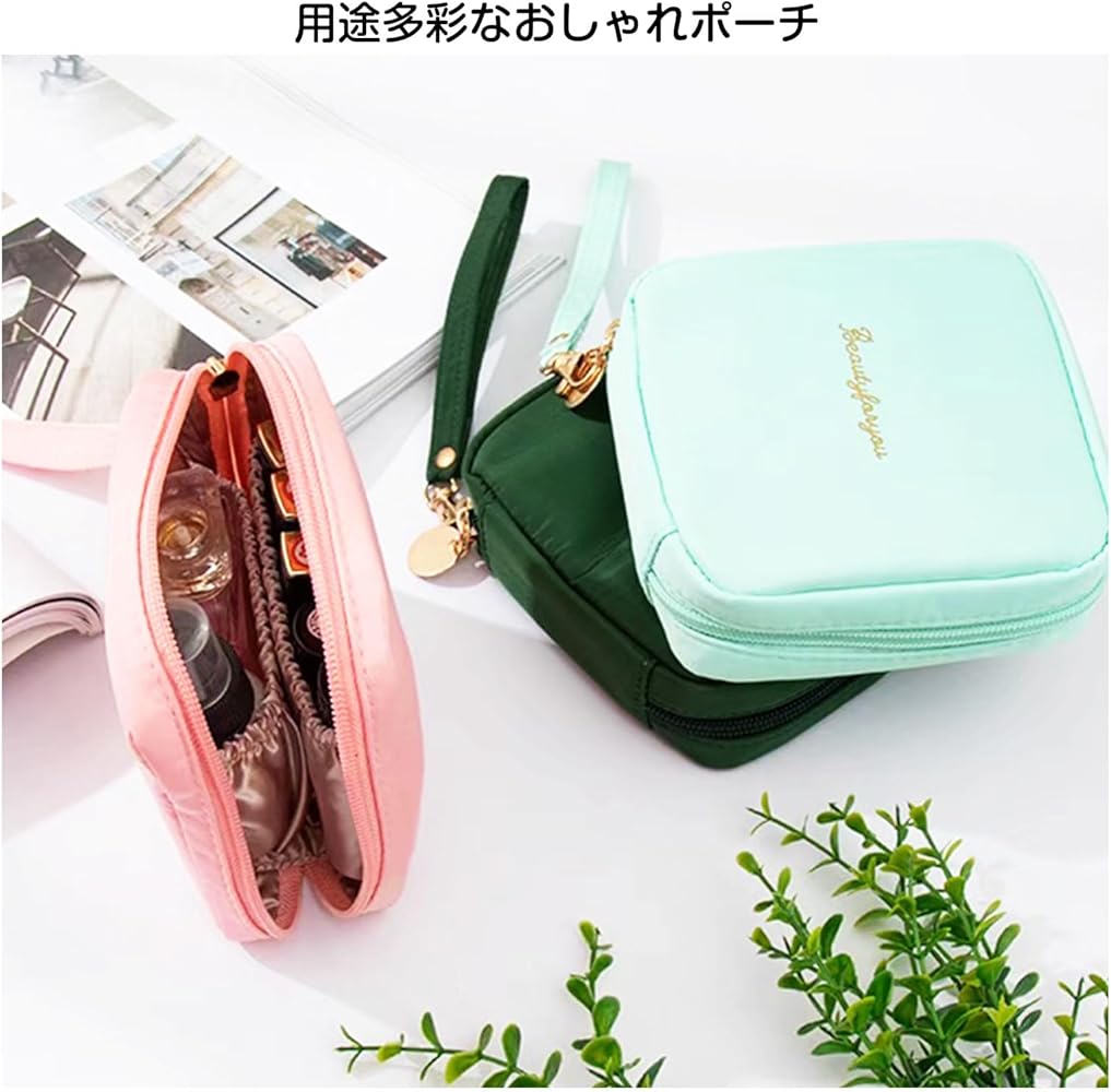 Amazon | 化粧ポーチ 撥水 サニタリー メイクポーチ 小物入れ ワン